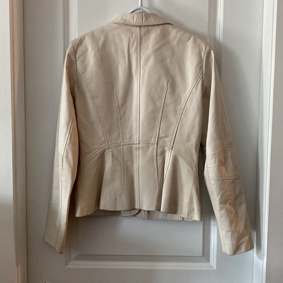 Danier Leather Blazer - Cream - Picture 2 of 5